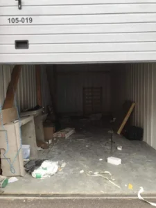 Débarras box garage avant